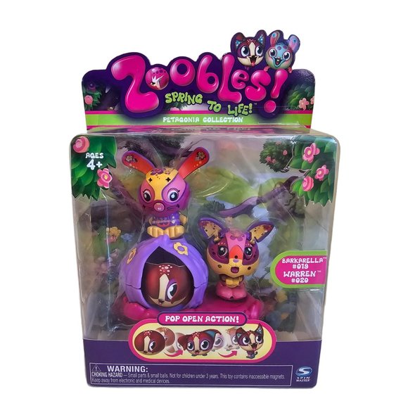 Spin Master Other - Spin Master Zoobles #019 Barkarella #020 Warren Petagonia Collection New 2010